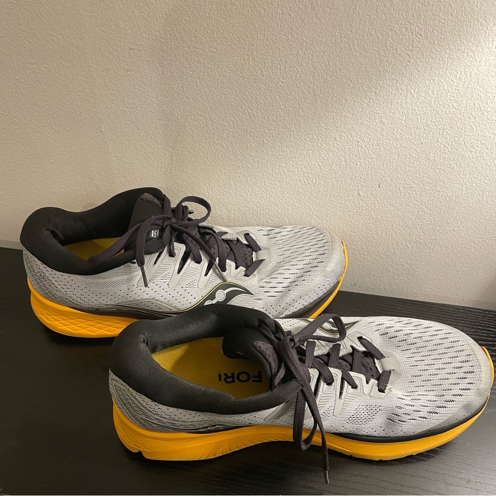 Saucony Ride ISO 2 - Gray & Yellow